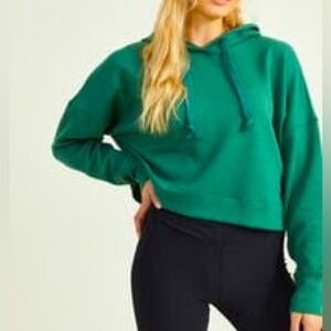 NWT Altar’d State Baseline Hunter Forest Green Soft Comfy Hoodie Sweatshirt